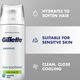Gillette Sensitive Skin Soothing Shave Gel with Aloe Vera for Men, Anti-Irritation Formula, Dermatologist-Tested, 200ml Can – Hydrates, Protects, and Cools Skin While Shaving – 200ml