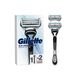 Gillette SkinGuard Sensitive Razor for Men with 1 Handle + 2 Blade Refills – Designed for Sensitive Skin to Prevent Razor Bumps and Irritation – With Lubrastrip and Precision Trimmer