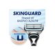Gillette SkinGuard Sensitive Razor for Men with 1 Handle + 2 Blade Refills – Designed for Sensitive Skin to Prevent Razor Bumps and Irritation – With Lubrastrip and Precision Trimmer