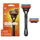 Gillette Fusion5 Men's Razor Handle + 2 Blade Refills