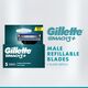Gillette mach3+ blades 5pcs