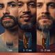 Gillette King C. Men's Beard Trimmer Durable and Sharp Blades Trimmer + 3 Comb Attachments