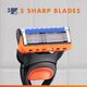 Gillette Fusion5 Men's Razor Handle + 2 Blade Refills
