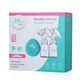 La Frutta MuM Double Electric Breast Pump 150 ml *2 Bottles, Portable, Pain Free Pump with Memory Function, 3 Modes & 9 Levels Adjustment, Ultra-Quiet, Free milk bags are included