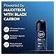NIVEA MEN Antiperspirant Roll-on for Men, DEEP Black Carbon Antibacterial, Dark Wood Scent, 50ml