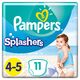 Pampers Splashers size 4-5, 11 disposable swim diapers, for safe protection in the water