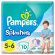 Pampers Splashers, Size 5-6, 14+ kg, Carry Pack, 10 Swim Diapers