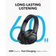 ANKER Soundcore Q11i Wireless Headphones, 40mm Dynamic DriverHi-Res Audio, One-Touch Bass Boost, 60-Hour Playtime, Detachable Ear Cushions, Bluetooth V5.3, Dark Gray | 18 Months Warranty