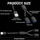 1 PCS USB Splitter Cable 1 IN 2 OUT ，USB 2.0 Male to Dual Female Extension Cord,Double Data+Charger Y Split.