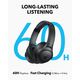 ANKER Soundcore Q11i Wireless Headphones, 40mm Dynamic DriverHi-Res Audio, One-Touch Bass Boost, 60-Hour Playtime, Detachable Ear Cushions, Bluetooth V5.3, Dark Gray | 18 Months Warranty