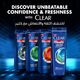 CLEAR MEN Complete Care 3in1 Shampoo, For Hair, Face & Body With Activated Charcoal, for 100% dandruff free hair and moisturized skin, 900ml