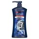 CLEAR MEN Complete Care 3in1 Shampoo, For Hair, Face & Body With Activated Charcoal, for 100% dandruff free hair and moisturized skin, 900ml