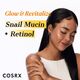 COSRX Glass Skin Starter Set, Advanced Snail 96 Mucin Power Essence (1.69 fl.oz*2) & Retinol 0.1 Cream Mini (0.1 oz), Daily Hydrating & Firming Skincare Kit for Beginners, Gift Set, Korean Skincare
