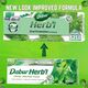 Dabur Herbl Basil Oral Protection Toothpaste (2 x 150g + Toothbrush) | Enriched With Basil | Natural Toothpaste For Healthy Gums & Strong Teeth | Value Pack