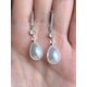 1 Pair Elegant Cubic Zirconia & Faux Pearl Teardrop Earrings, Suitable For Girls Daily Wear, Party Wear Or Birthday Gift