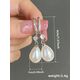 1 Pair Elegant Cubic Zirconia & Faux Pearl Teardrop Earrings, Suitable For Girls Daily Wear, Party Wear Or Birthday Gift