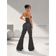 SHEIN Women's Vintage Polka Dot Halter Bell Bottom Jumpsuit – Flare Leg Backless Bodycon One Piece Outfit